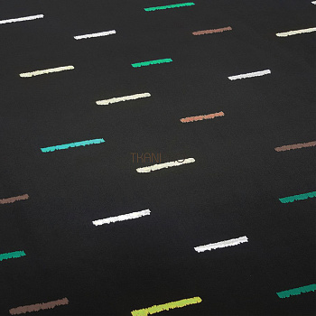 Трикотаж для пальто принт цвет черный, арт. KC3015-1