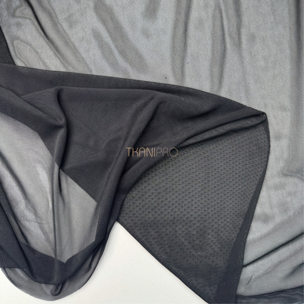 Сетка эластичная стрейч цвет черный, арт. SS2520-4