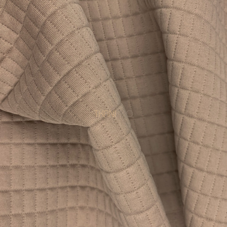 Трикотаж Капитоне, арт. TL1272-1 цвет бежевый кофейный Трикотаж Капитоне, арт. TL1272-1 цвет бежевый кофейный