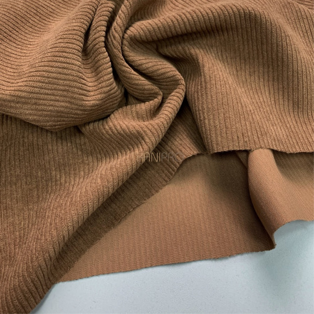 Вельвет ткань цвет ореховый кофейный, арт. KV5351-3