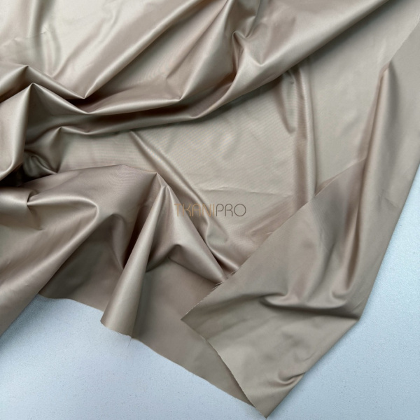 Ткань плащевая тонкая цвет бежевый, арт. PL2291-16