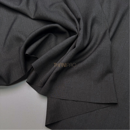Костюмная поливискоза твил цвет серый графит, арт. KL2053-5