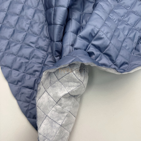 Стеганая ткань на синтепоне Ромбик цвет синий, арт. PS2282-91