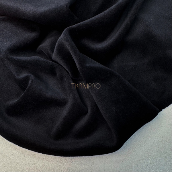 Ткань велюр цвет черный, арт. PKV2070-6