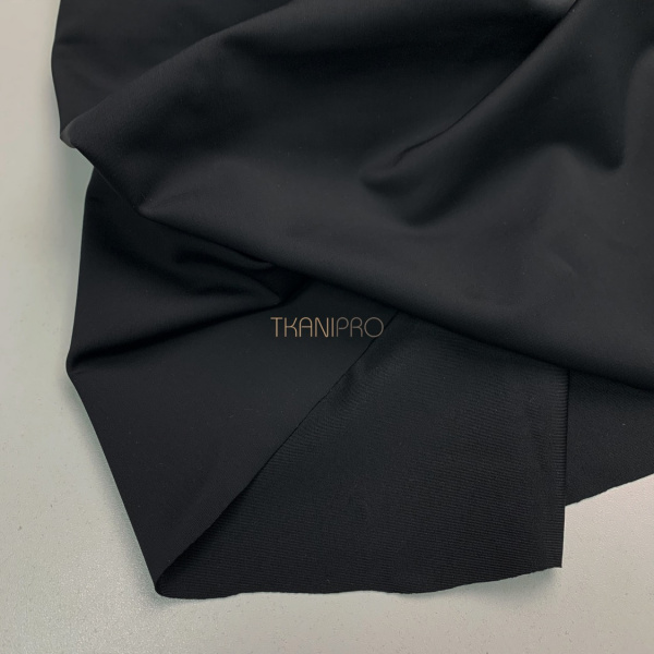 Ткань бифлекс матовый, арт. BF4520-2 цвет черный