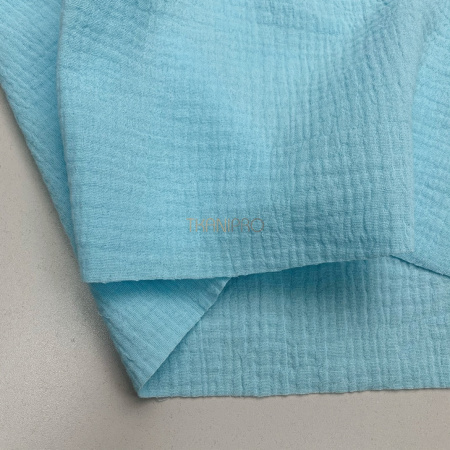 Муслин двухслойный, арт. MC4130-61 цвет бирюзовый