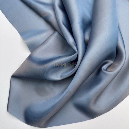 Подкладочная ткань жаккард цвет голубой джинсовый, арт. IP2111-3