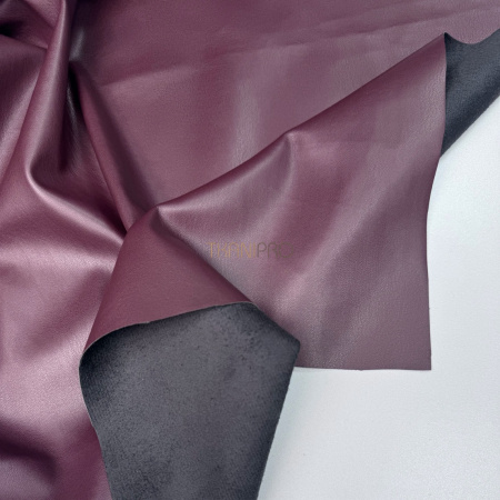 Искусственная кожа на замше цвет бордовый, арт. OW1943-1