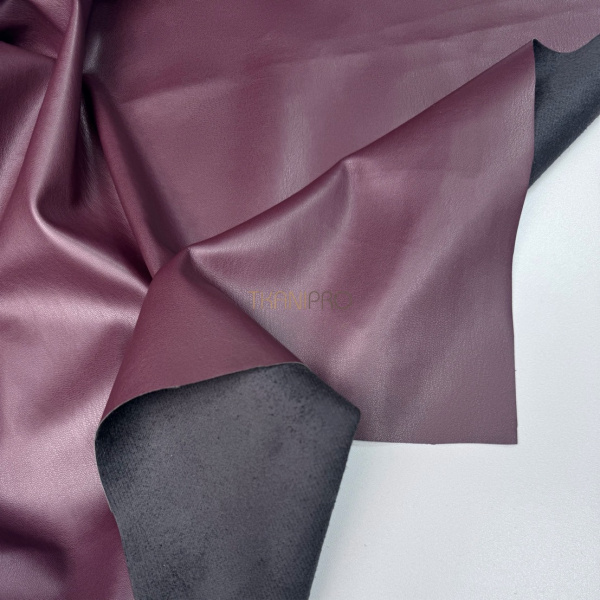 Искусственная кожа на замше цвет бордовый, арт. OW1943-1