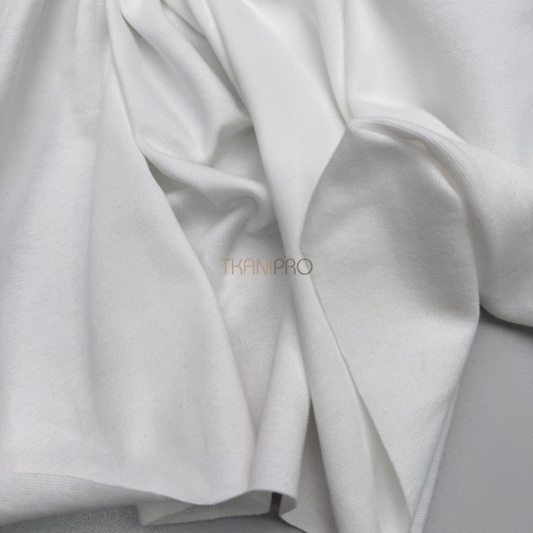 Трикотаж рибана цвет молочный, арт. DB5014-1