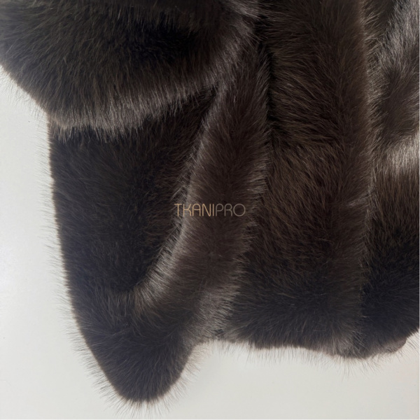 Соболь искусственный мех цвет шоколадный, арт. EN312-10