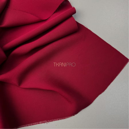 Штапель однотонный, арт. B2009-21 цвет красный