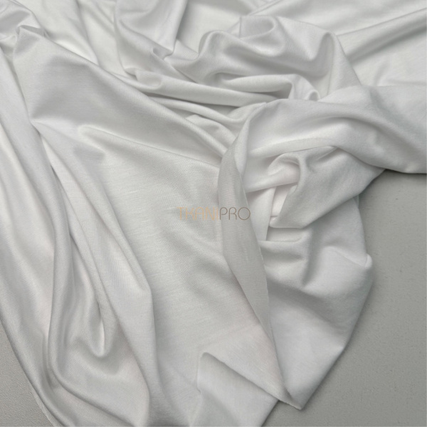 Трикотаж стрейч вискоза цвет молочный, арт. MD2129-2