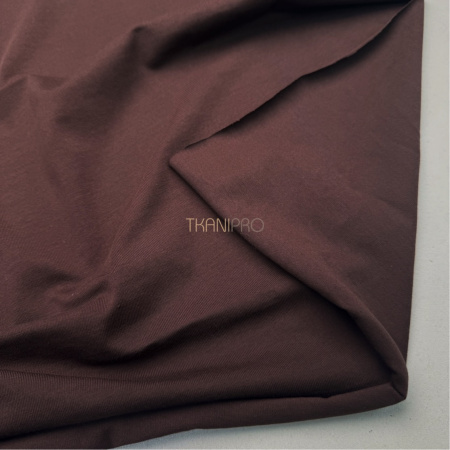 Трикотаж кулирная гладь, арт. DK3551-41 цвет коричневый