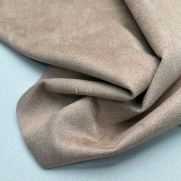 Замша на скубе бежевая, арт. M1349-2