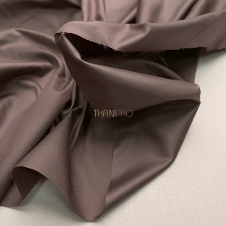 Ткань плащевая дюспо матовая, арт. PL2287-70 цвет тауп коричневый