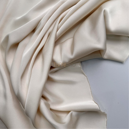 Шелк искусственный цвет экрю, арт. S2147-4