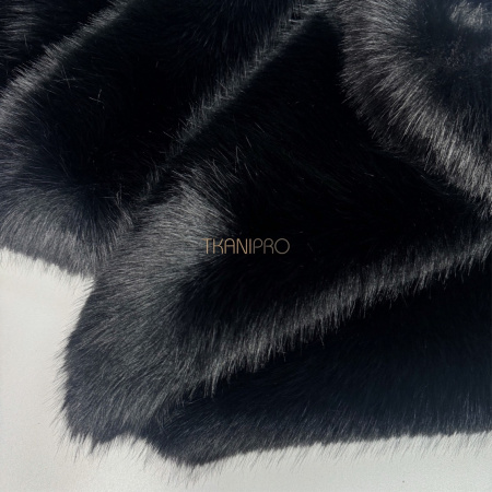 Соболь искусственный мех цвет черный, арт. EN312-12