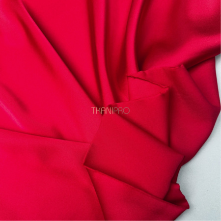 Шелк искусственный цвет рубиновый красный, арт. S2147-9