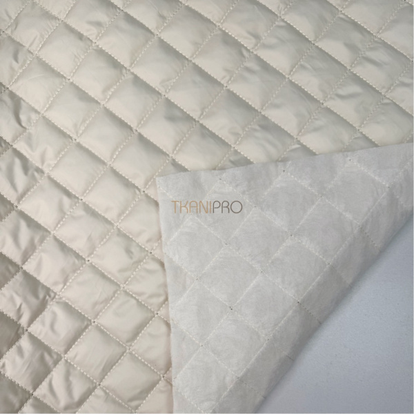 Стеганая ткань на синтепоне цвет кремовый, арт. PS2291-15