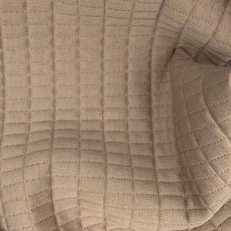 Трикотаж Капитоне, арт. TL1272-1 цвет бежевый кофейный Трикотаж Капитоне, арт. TL1272-1 цвет бежевый кофейный