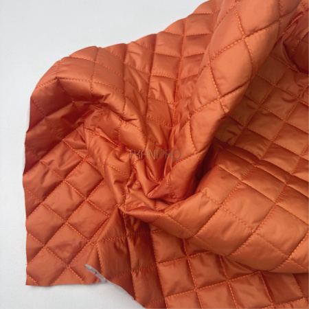 Стеганая ткань на синтепоне цвет теракотовый, арт. PS2120-89