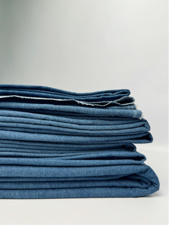 Мерные лоскуты Джинса плотная, арт. JL3419-31 цвет синий