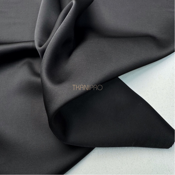 Сатин вискоза цвет черный, арт. SK2009-10