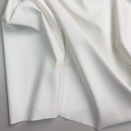 Плащевая ткань пич бондинг, арт. PL3232-128 цвет белый