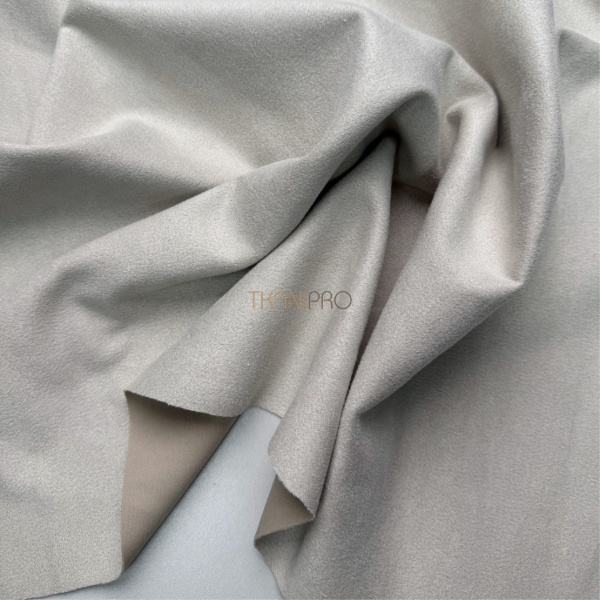 Замша на скубе цвет бежевый, арт. M1344-3