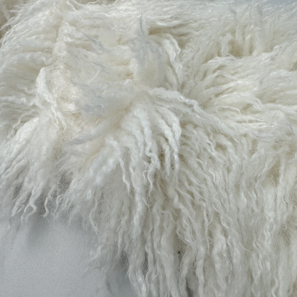 Мех искусственный лама цвет молочный, арт. WF5021-1