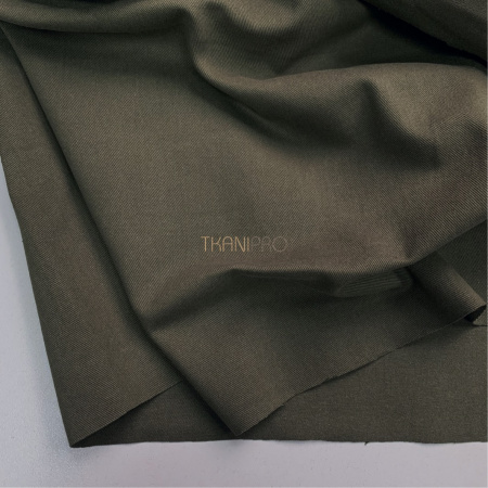 Хлопок твил плотный цвет хаки, арт. IKM3001-13