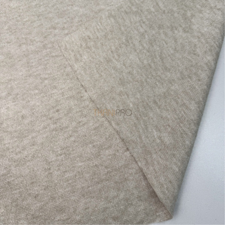 Трикотаж софт двусторонний цвет бежевый меланж, арт. WD9002-3