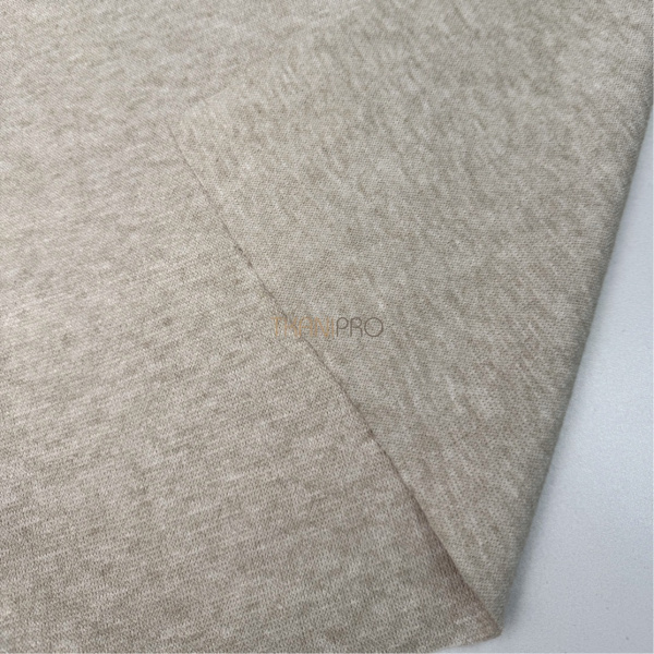 Трикотаж софт двусторонний цвет бежевый меланж, арт. WD9002-3