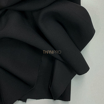 Ткань вискоза костюмная черная, арт. BK1050-1