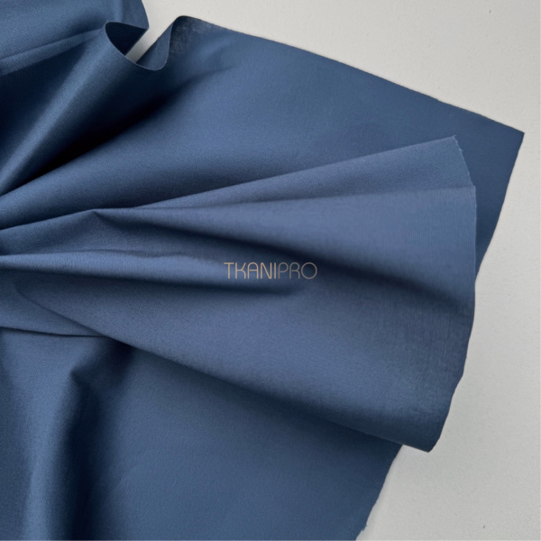 Хлопок поплин стрейч цвет синий, арт. TC2036-4