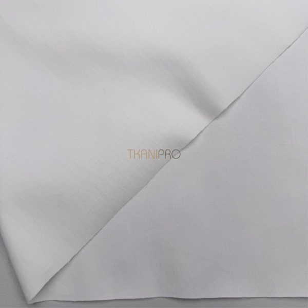 Хлопок сатин рубашечный цвет белый, арт. TK4001-1