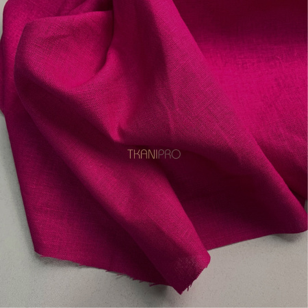 Ткань лён с вискозой цвет фуксия, арт. L2150-55
