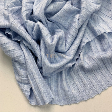 Ткань лапша трикотажная голубой меланж, арт. WD4402-10