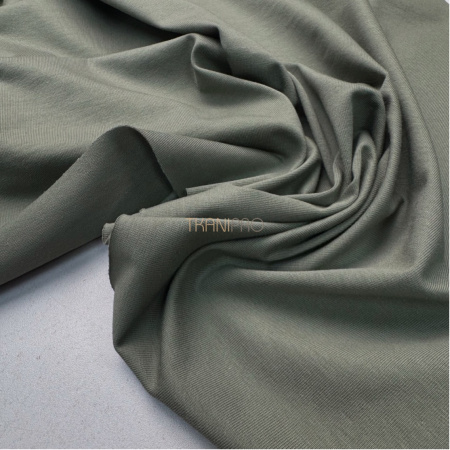 Трикотаж кулирная гладь, арт. DK3551-136 цвет хаки