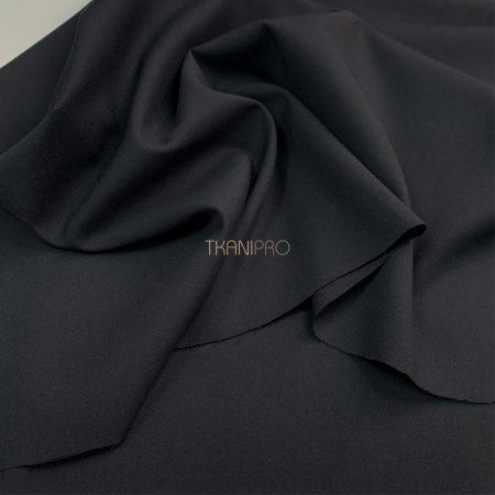 Костюмная ткань цвет черный, арт. KL2047-1
