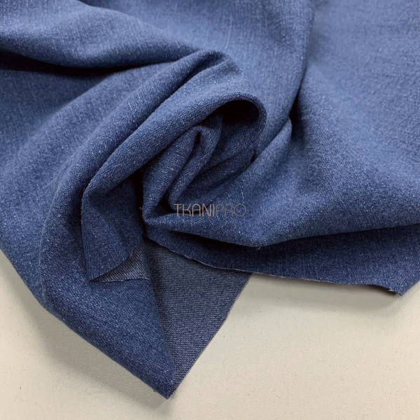 Джинсовая ткань стрейч, арт. JL1075-1 цвет синий