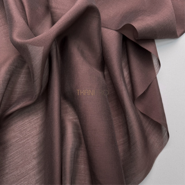 Ткань вуаль цвет шоколадный, арт. TT2418-6