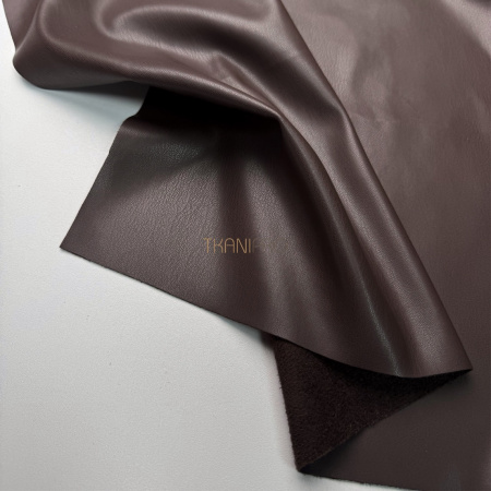 Искусственная кожа на замше цвет коричневый, арт. OW9004-18