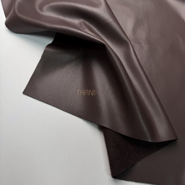 Искусственная кожа на замше цвет коричневый, арт. OW9004-18