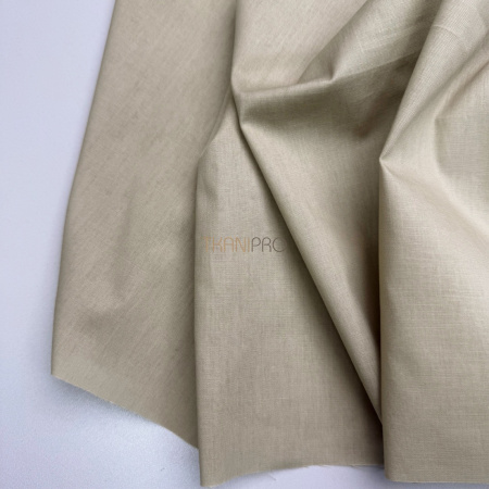 Хлопок поплин стрейч цвет бежевый, арт. TC2037-8