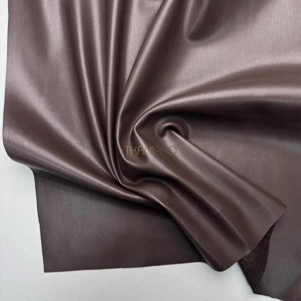 Искусственная кожа на замше цвет коричневый, арт. OW9004-18