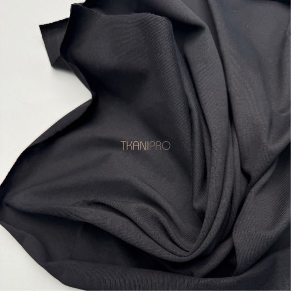 Кулирка плотная мерсеризованный хлопок цвет черный, арт. DK4001-2