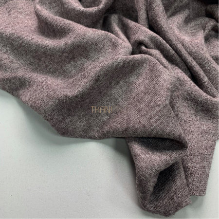 Трикотаж софт под ангору двусторонний, арт. WD2037-13 цвет шоколадный меланж