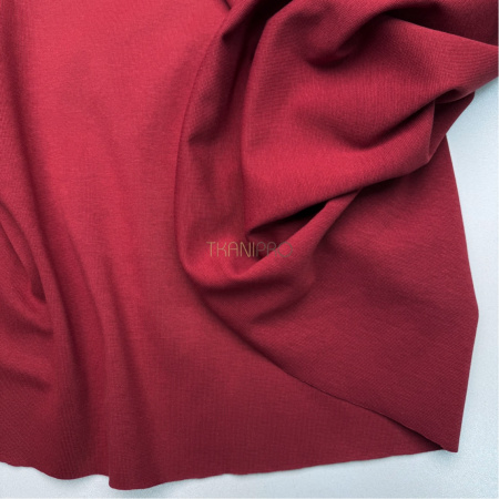 Трикотаж рибана цвет бордовый, арт. DB5014-5